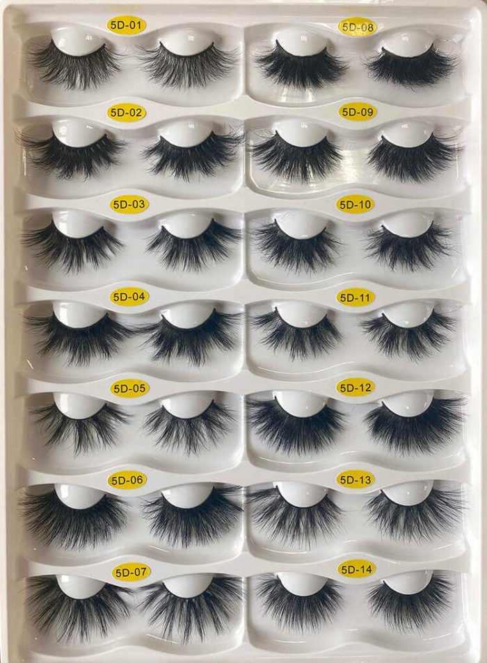 Individual Wispy 25mm 5D Mink Hair Faux Lashes 3