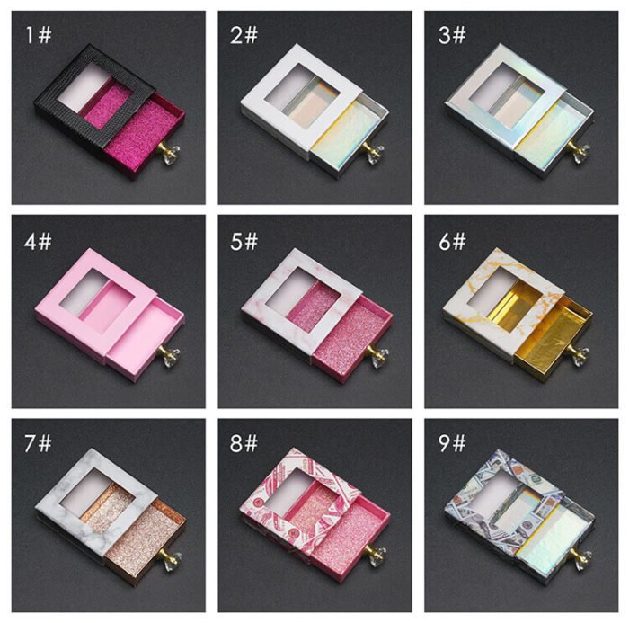 Unique Lollipop Diamond Mink Lash Box Case Packaging 2