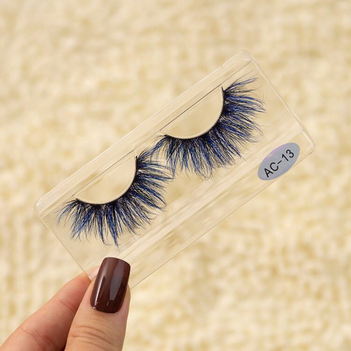 Best Natural Looking Blue Colored False Fake Lashes 5