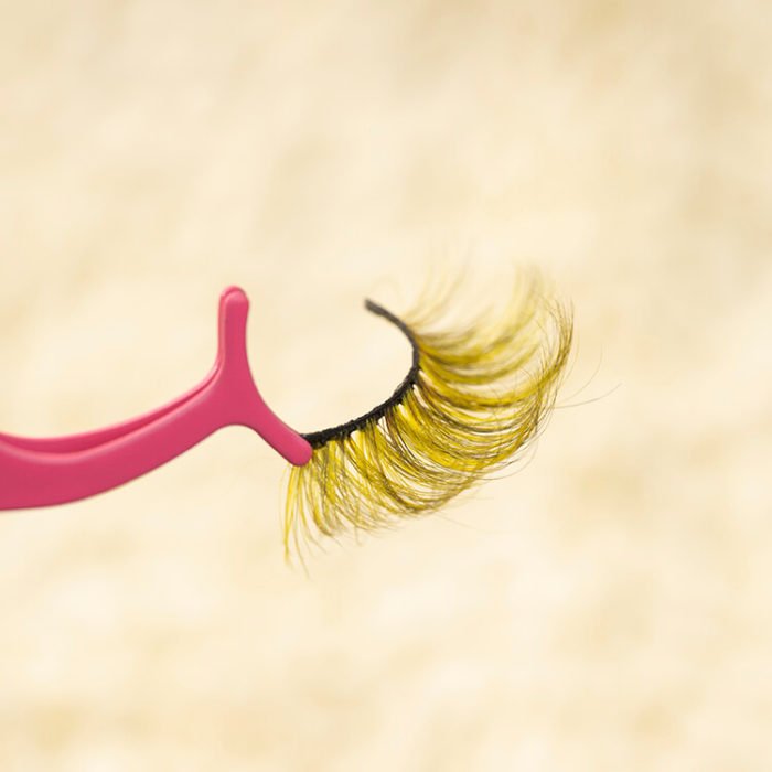 Gold Fake False Eyelashes 3